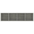 vidaXL Bücherregal/TV-Schrank Betongrau 143×30×36 cm