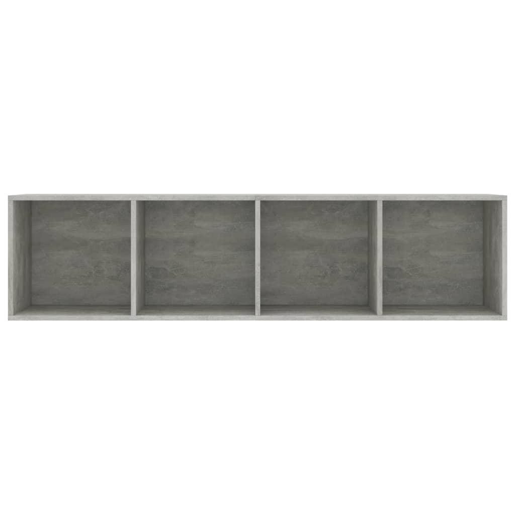 vidaXL Bücherregal/TV-Schrank Betongrau 143×30×36 cm