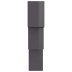 vidaXL Cube Wandregale Hochglanz-Schwarz 68x15x68 cm Holzwerkstoff