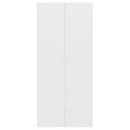 vidaXL Schuhschrank Weiß 80x35,5x180 cm Holzwerkstoff