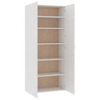 vidaXL Schuhschrank Weiß 80x35,5x180 cm Holzwerkstoff