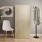 vidaXL Schuhschrank Sonoma-Eiche 80x35,5x180 cm Holzwerkstoff