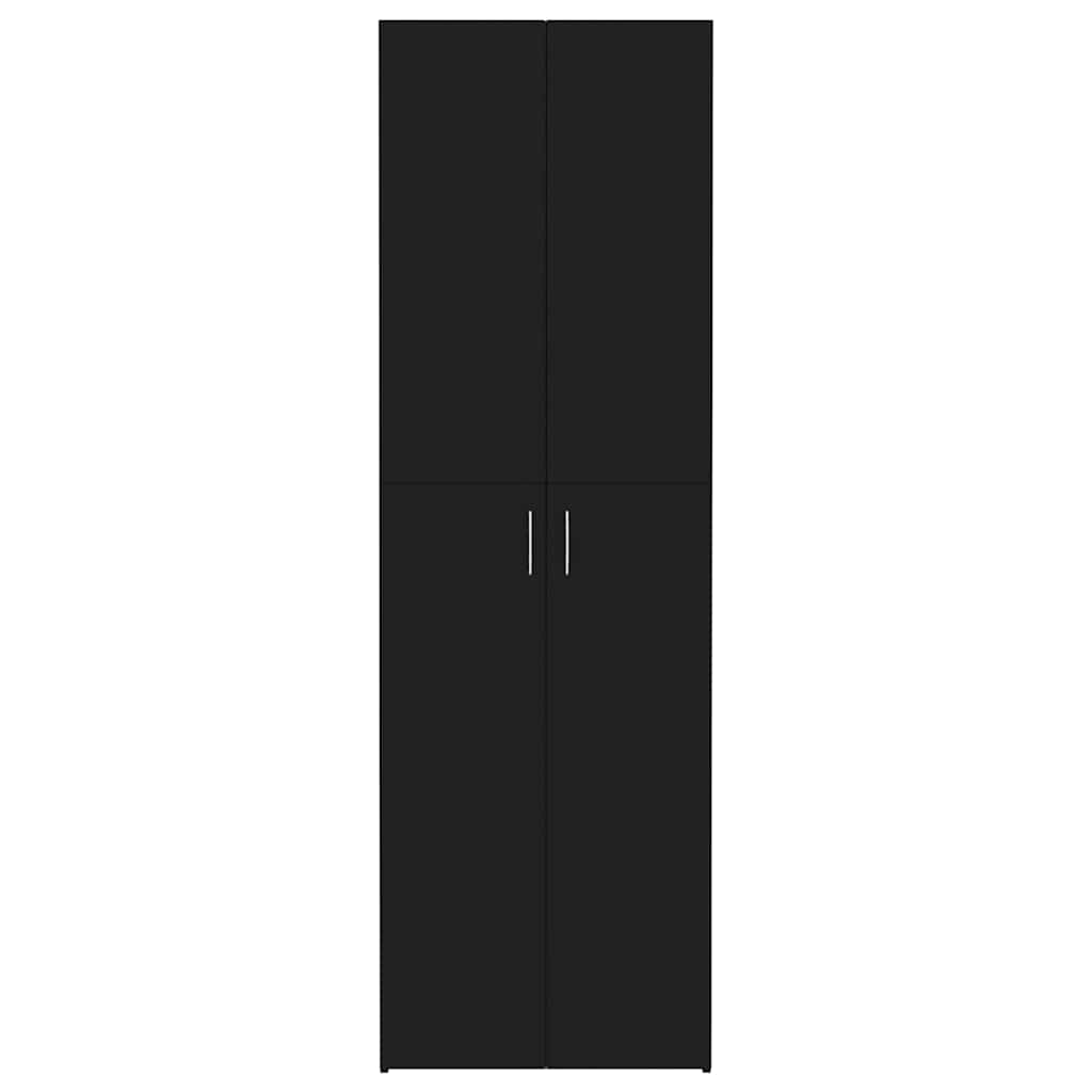 vidaXL Büroschrank Schwarz 60x32x190 cm Holzwerkstoff