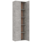 vidaXL Büroschrank Betongrau 60x32x190 cm Holzwerkstoff
