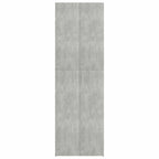 vidaXL Büroschrank Betongrau 60x32x190 cm Holzwerkstoff