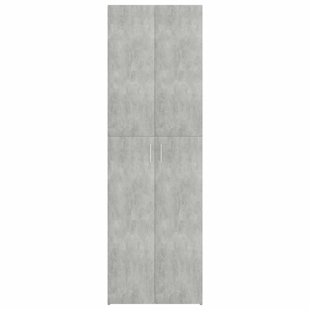 vidaXL Büroschrank Betongrau 60x32x190 cm Holzwerkstoff