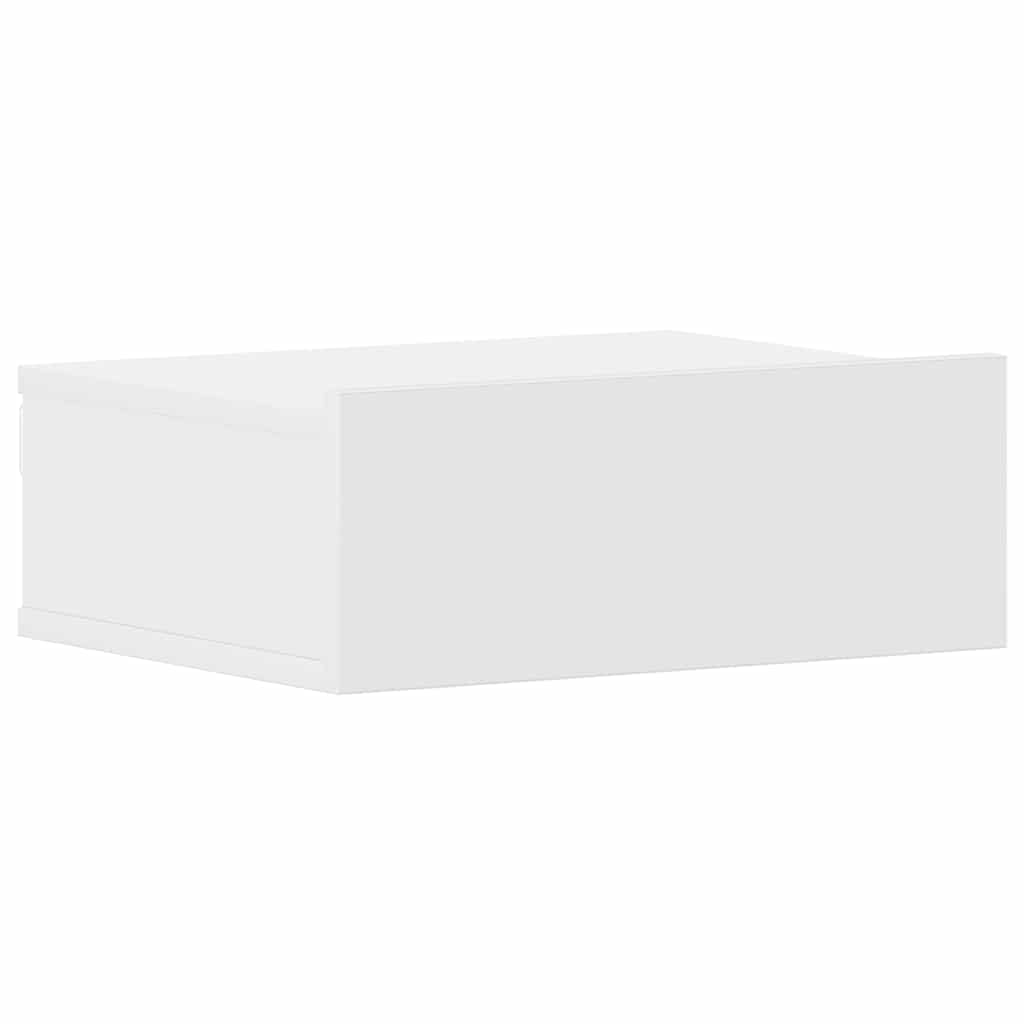 vidaXL Hängende Nachttische 2 Stk. Weiß 40x30x15 cm Holzwerkstoff