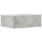 vidaXL Hängender Nachttisch Betongrau 40x30x15 cm Holzwerkstoff