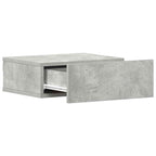 vidaXL Hängender Nachttisch Betongrau 40x30x15 cm Holzwerkstoff