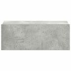 vidaXL Hängender Nachttisch Betongrau 40x30x15 cm Holzwerkstoff