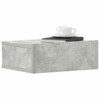 vidaXL Hängende Nachttische 2 Stk. Betongrau 40x30x15 cm Holzwerkstoff