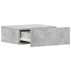 vidaXL Hängende Nachttische 2 Stk. Betongrau 40x30x15 cm Holzwerkstoff