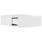 vidaXL Hängende Nachttische 2 Stk. Hochglanz-Weiß 40x30x15 cm