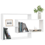 vidaXL Wandregale Weiß 104x20x58,5 cm Holzwerkstoff