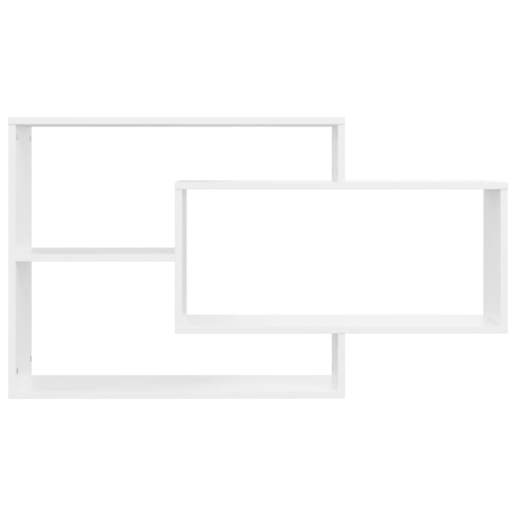vidaXL Wandregale Weiß 104x20x58,5 cm Holzwerkstoff