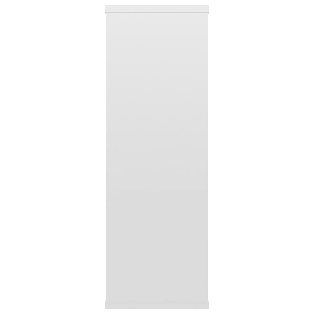 vidaXL Wandregale Hochglanz-Weiß 104x20x58,5 cm Holzwerkstoff