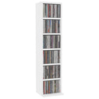 vidaXL CD-Schrank Weiß 21x20x88 cm Holzwerkstoff