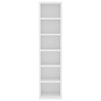 vidaXL CD-Schrank Weiß 21x20x88 cm Holzwerkstoff