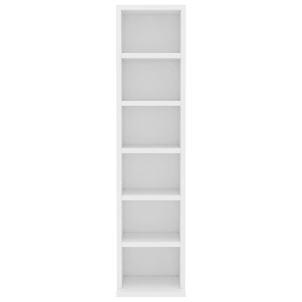 vidaXL CD-Schrank Weiß 21x20x88 cm Holzwerkstoff