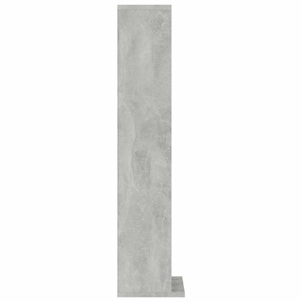 vidaXL CD-Schrank Betongrau 21x20x88 cm Holzwerkstoff