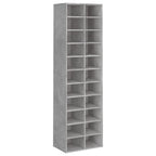 vidaXL Schuhschrank Betongrau 54x34x183 cm Holzwerkstoff