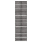 vidaXL Schuhschrank Betongrau 54x34x183 cm Holzwerkstoff