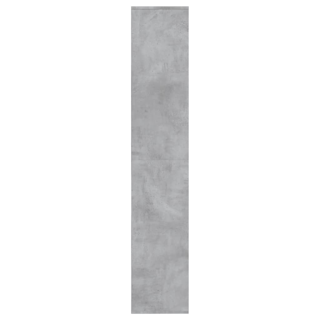 vidaXL Schuhschrank Betongrau 54x34x183 cm Holzwerkstoff
