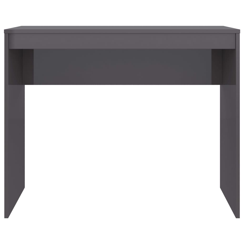 vidaXL Schreibtisch Hochglanz-Grau 90x40x72 cm Holzwerkstoff