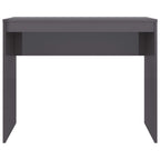 vidaXL Schreibtisch Hochglanz-Grau 90x40x72 cm Holzwerkstoff