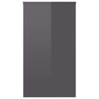 vidaXL Schreibtisch Hochglanz-Grau 90x40x72 cm Holzwerkstoff