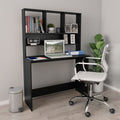 vidaXL Schreibtisch mit Regalen Weiß 110x45x157 cm Holzwerkstoff