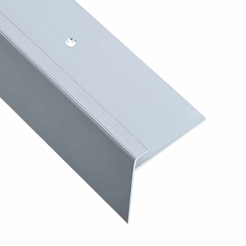 vidaXL Treppenkanten in F-Form 15 Stk. Aluminium 90 cm Silbern