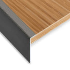 vidaXL Treppenkanten in F-Form 15 Stk. Aluminium 90 cm Braun