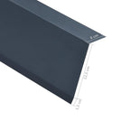 vidaXL Dachrandblech L-Form 5 Stk. Aluminium Anthrazit 170 cm