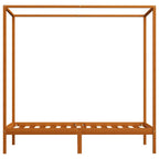 vidaXL Himmelbett-Gestell Honigbraun Massivholz Kiefer 90 x 200 cm