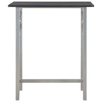 vidaXL 3-tlg. Bar-Set Holz und Stahl Schwarz