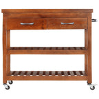 vidaXL Servierwagen 100x48x89 cm Massivholz Akazie