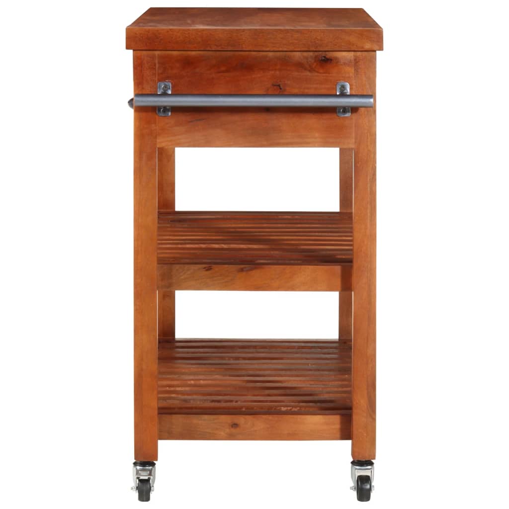 vidaXL Servierwagen 100x48x89 cm Massivholz Akazie