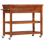 vidaXL Servierwagen 100x48x89 cm Massivholz Akazie