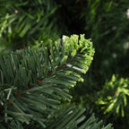 vidaXL Künstlicher Weihnachtsbaum mit Kiefernzapfen Grün 210 cm