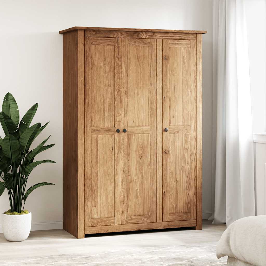 vidaXL Kleiderschrank 3-Türig 118×50×171,5 cm Kiefer Panama Serie