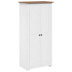 vidaXL Kleiderschrank Weiß 80×50×171,5 cm Kiefer Massiv Panama Serie