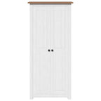 vidaXL Kleiderschrank Weiß 80×50×171,5 cm Kiefer Massiv Panama Serie