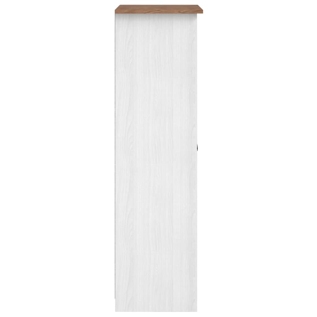 vidaXL Kleiderschrank Weiß 80×50×171,5 cm Kiefer Massiv Panama Serie