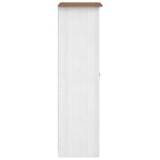 vidaXL Kleiderschrank Weiß 80×50×171,5 cm Kiefer Massiv Panama Serie