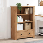 vidaXL Bücherregal 80 x 35 x 110 cm Massivholz Panama-Kiefer