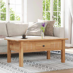 vidaXL Couchtisch 100x60x43,5 cm Massivholz Panama-Kiefer