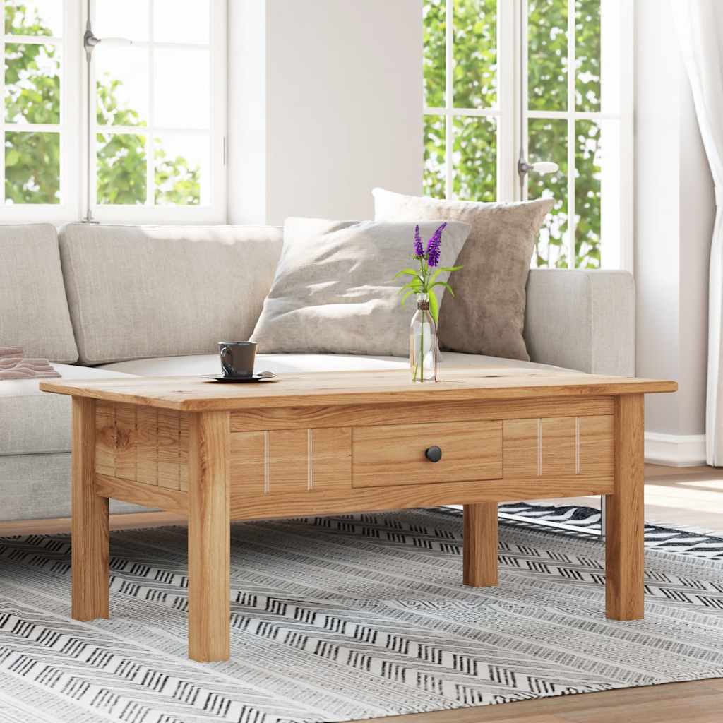 vidaXL Couchtisch 100x60x43,5 cm Massivholz Panama-Kiefer