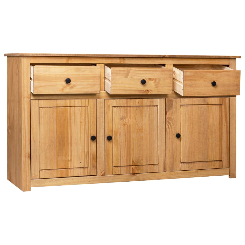 vidaXL Sideboard 135 x 40 x 80 cm Massivholz Panama-Kiefer