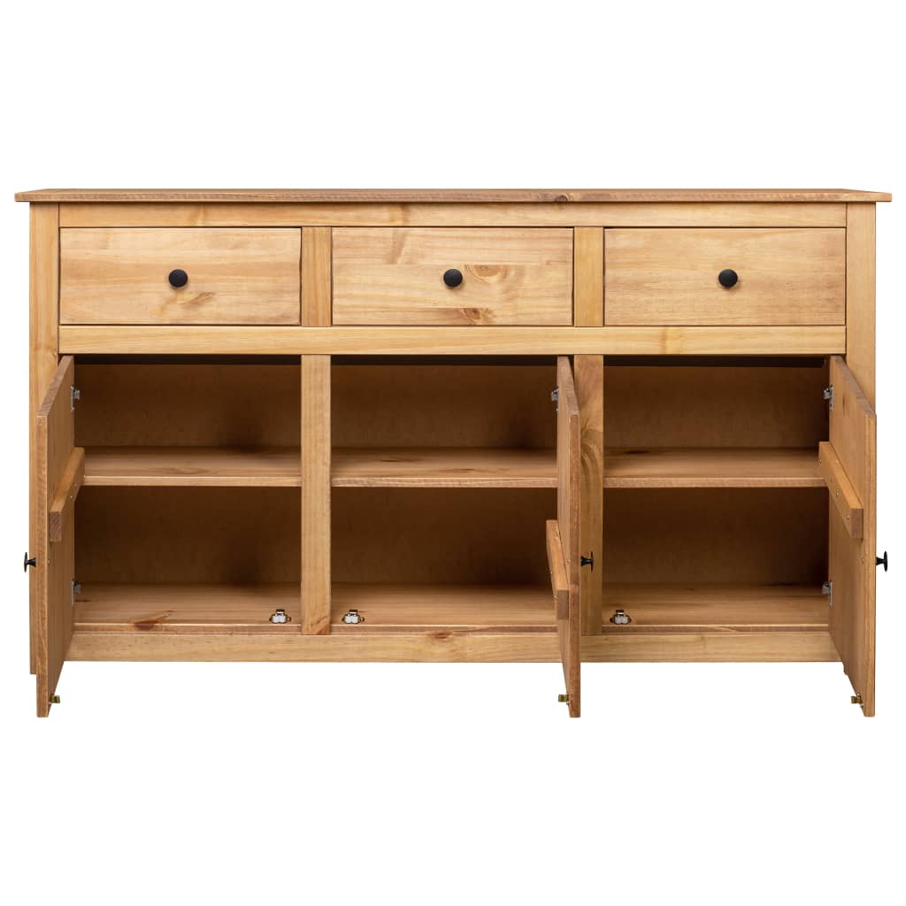 vidaXL Sideboard 135 x 40 x 80 cm Massivholz Panama-Kiefer